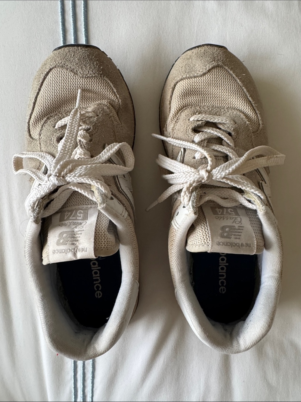 New Balance Women’s Tan Suede & Mesh Running Sneakers 👟 - Picture 3 of 6